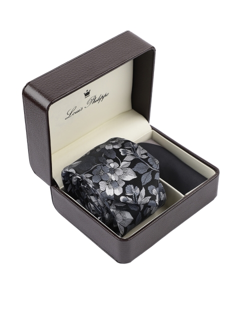 

Louis Philippe Men Black & Grey Accessory Gift Set