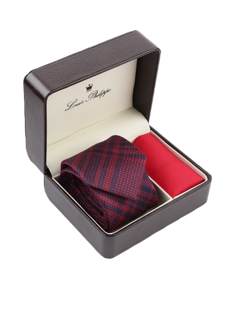 

Louis Philippe Men Red & Blue Accessory Gift Set