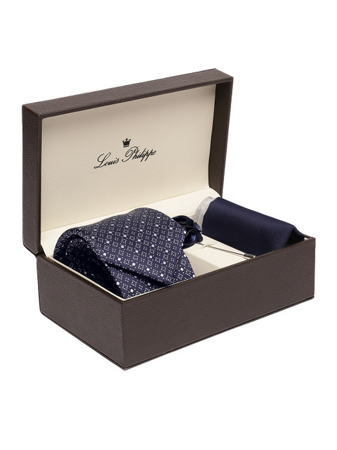 

Louis Philippe Men Blue Accessory Gift Set