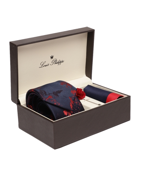 

Louis Philippe Men Navy Blue Accessory Gift Set