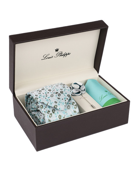 

Louis Philippe Men Green Accessory Gift Set