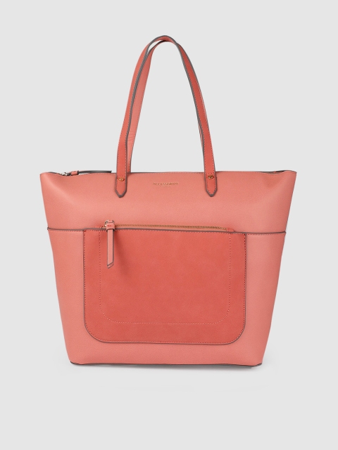 Women Coral-Red Solid Emily Shoulder Bag