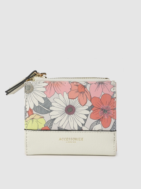 

Accessorize Women Multicoloured Printed Two Fold Wallet, Multi