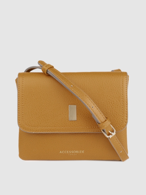 

Accessorize Mustard Yellow Solid Sling Bag