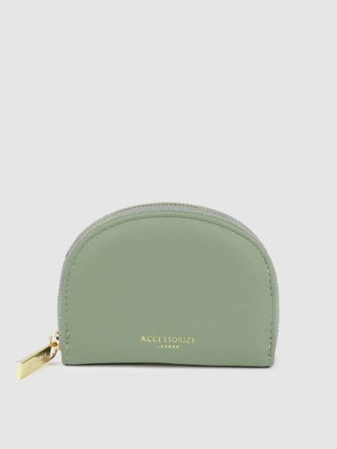 

Accessorize Green Solid Coin Purse