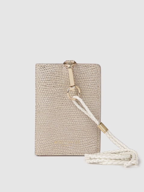 

Accessorize Women Gold-Toned Animal Textured Card Holder