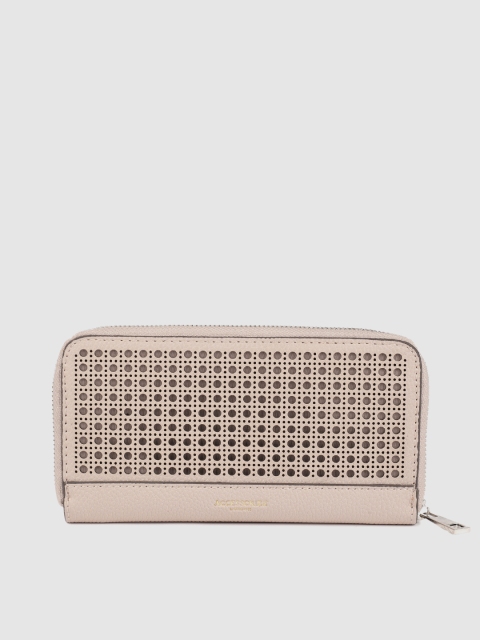 

Accessorize Women Pink Solid Zip Around Wallet