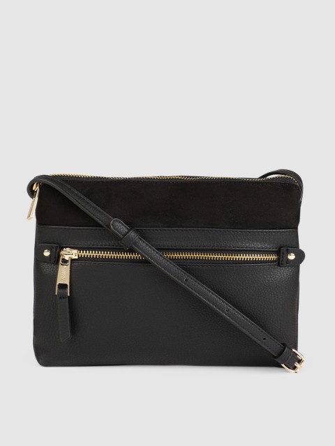 

Accessorize Black Solid Sling Bag