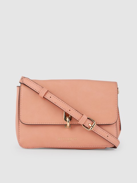 

Accessorize Women Coral-Orange Solid Carly Sling Bag
