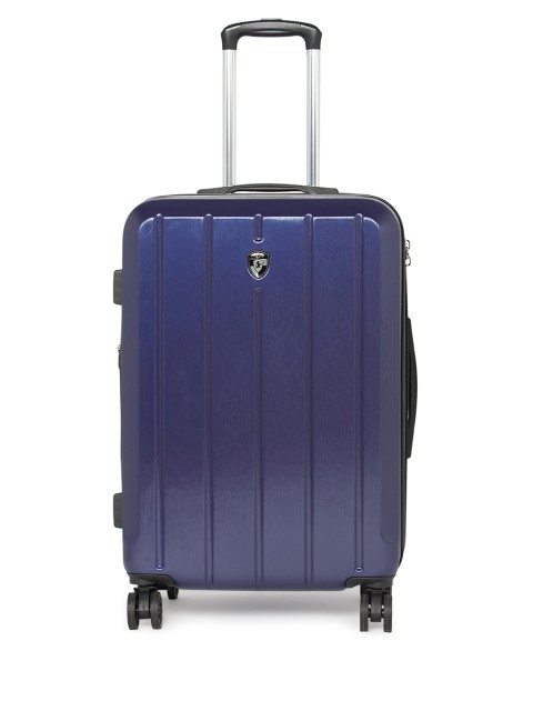 

Heys Unisex Navy Blue Solid Para-Lite 360-Degree Rotation Hard-Sided Cabin Trolley Suitcase