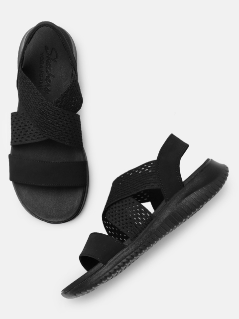 

Skechers Women Black Solid ULTRA FLEX NEON STAR Sports Sandals