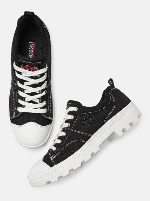 

Skechers Women Black & White ROADIES Sneakers