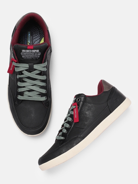 

Skechers Men Black PLACER MANECO Sneakers