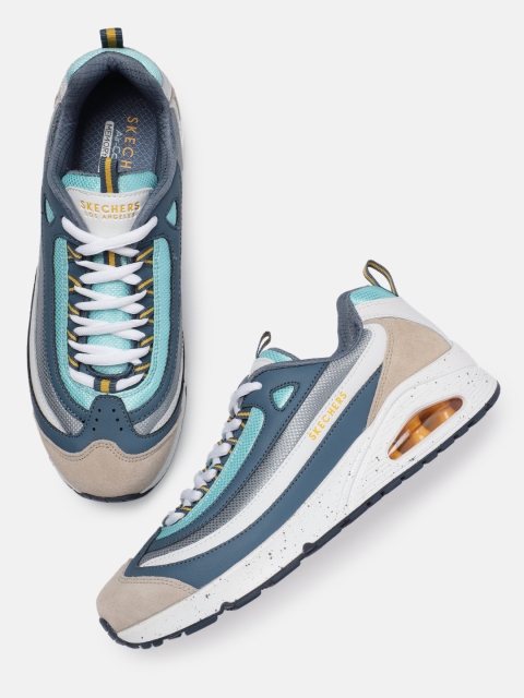 

Skechers Men Blue & Grey UNO Sneakers