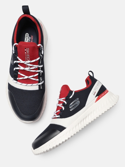 

Skechers Men Navy Blue & Red MATERA 2.0 Sneakers