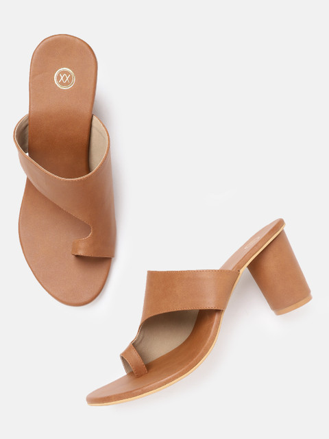 

20Dresses Women Brown Solid Block Heels