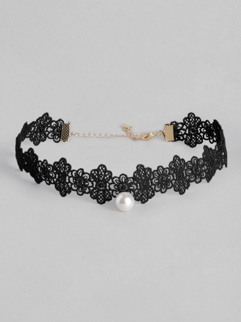 

DressBerry Black Beaded Choker Necklace