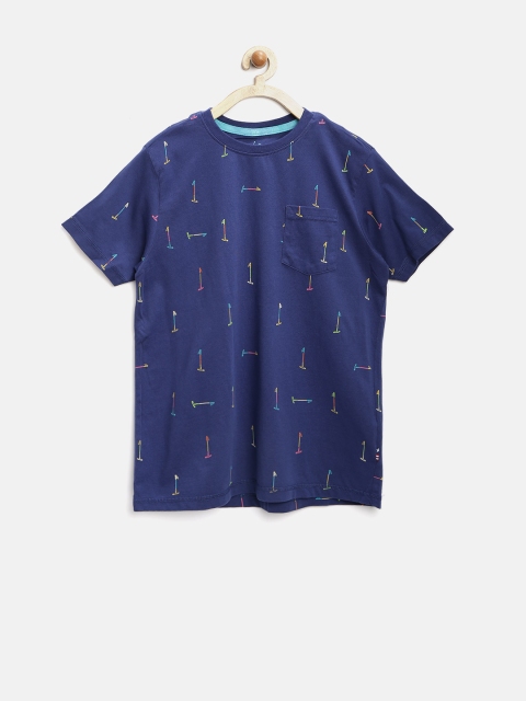 

U.S. Polo Assn. Boys Blue Printed T-shirt