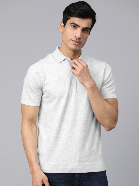 

Marks & Spencer Men White Solid Polo Collar T-shirt