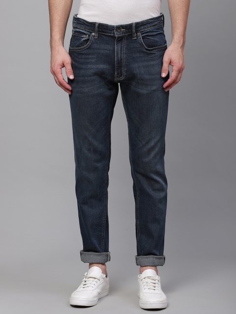 

Marks & Spencer Men Navy Blue Slim Fit Mid-Rise Clean Look Stretchable Jeans