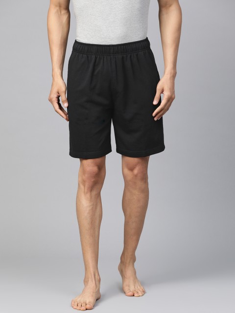 

Marks & Spencer Men Black Solid Lounge Shorts