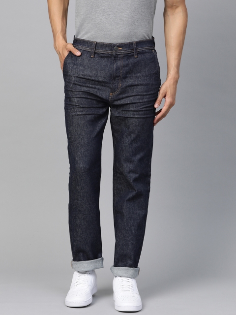 

Marks & Spencer Men Navy Blue Regular Fit Mid-Rise Clean Look Stretchable Jeans