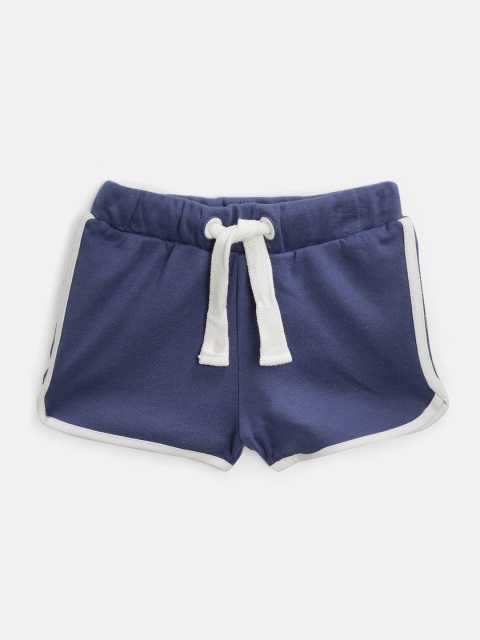 

Marks & Spencer Girls Navy Blue Solid Regular Fit Shorts