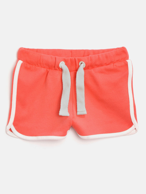 

Marks & Spencer Girls Coral Pink Solid Regular Fit Shorts