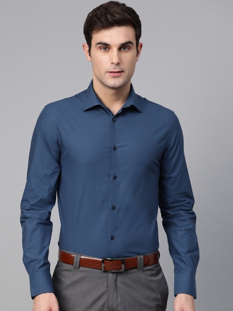 

Marks & Spencer Men Teal Blue Regular Fit Solid Formal Shirt