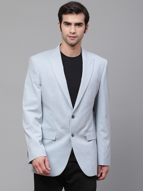 

Marks & Spencer Men Navy Blue Solid Tailored Fit Single-Breasted Casual Blazer
