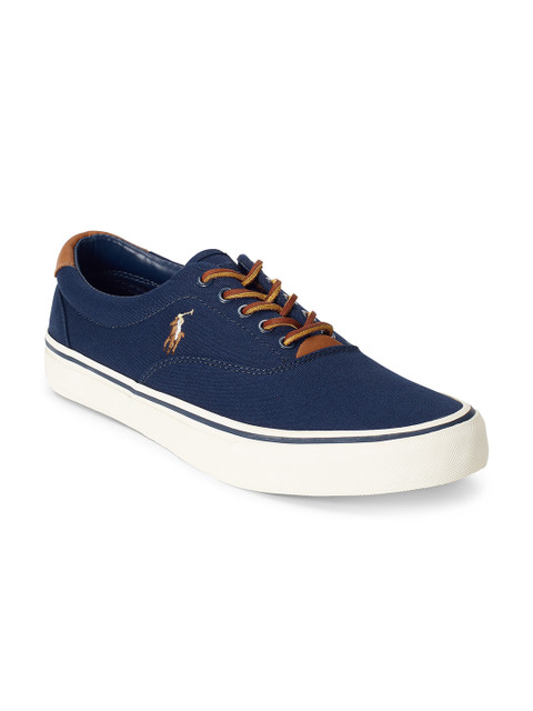 

Polo Ralph Lauren Men Newport Navy Thornton Canvas Sneaker, Navy blue
