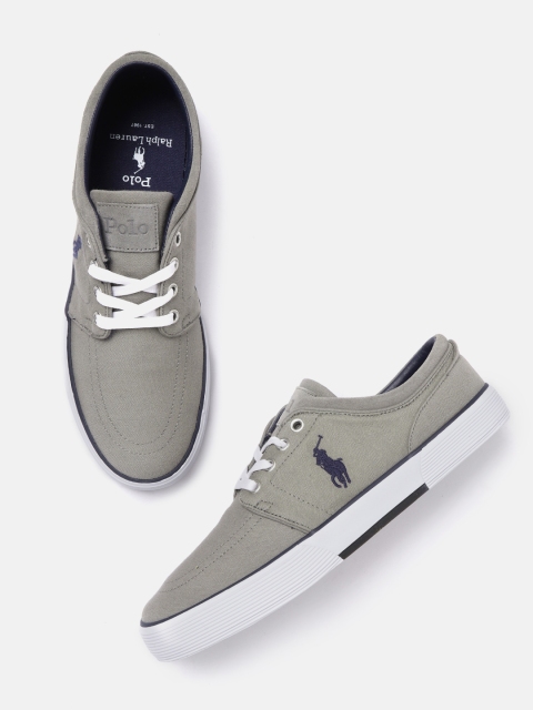 

Polo Ralph Lauren Men Grey Solid Sneakers