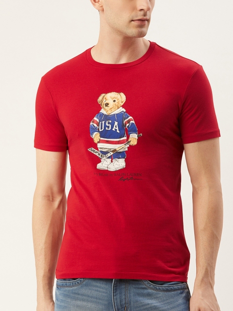 

Polo Ralph Lauren Custom Slim Fit Bear T-Shirt, Red