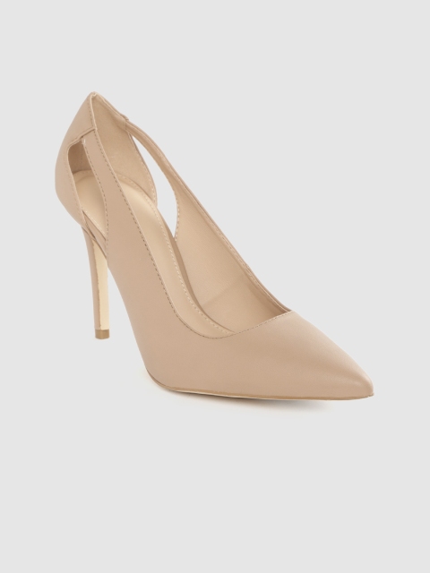 

Forever New Women Beige Cut-Out Pumps
