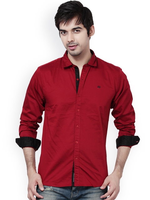 

L.A. SEVEN Red Slim Fit Casual Shirt