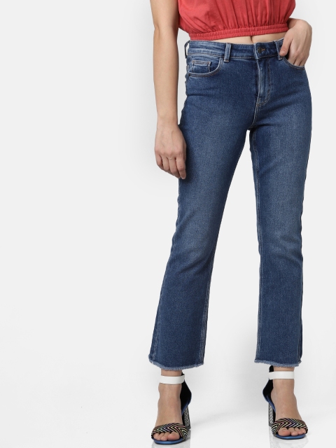 

Vero Moda Women Blue Flared Mid-Rise Clean Look Jeans