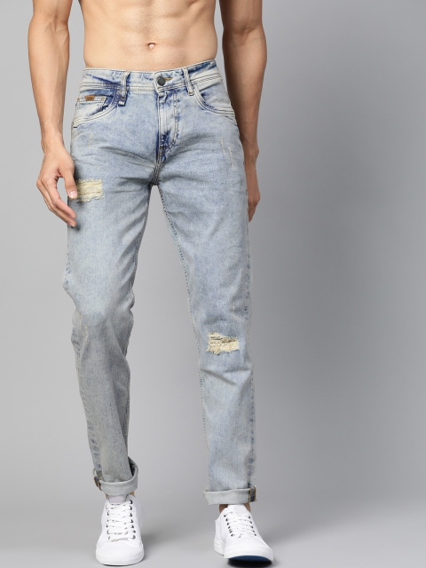 

Roadster Men Blue Slim Tapered Fit Mid-Rise Mildly Distressed Stretchable Jeans