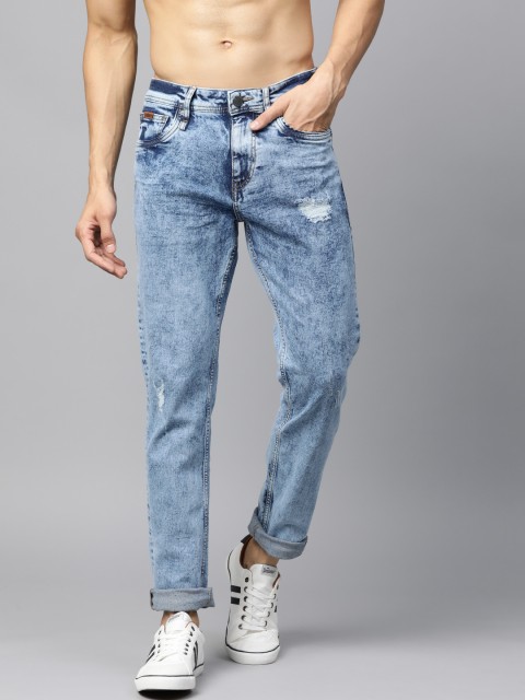 

Roadster Men Blue Slim Tapered Fit Mid-Rise Mildly Distressed Stretchable Jeans