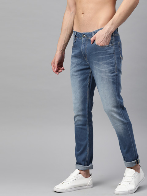 

Roadster Men Navy Blue Regular Fit Mid-Rise Clean Look Jeans