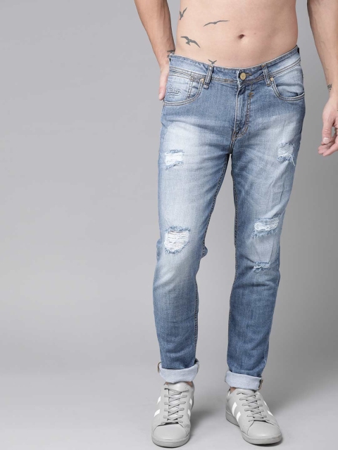 

Roadster Men Blue Slim Fit Mid-Rise Mildly Distressed Stretchable Jeans