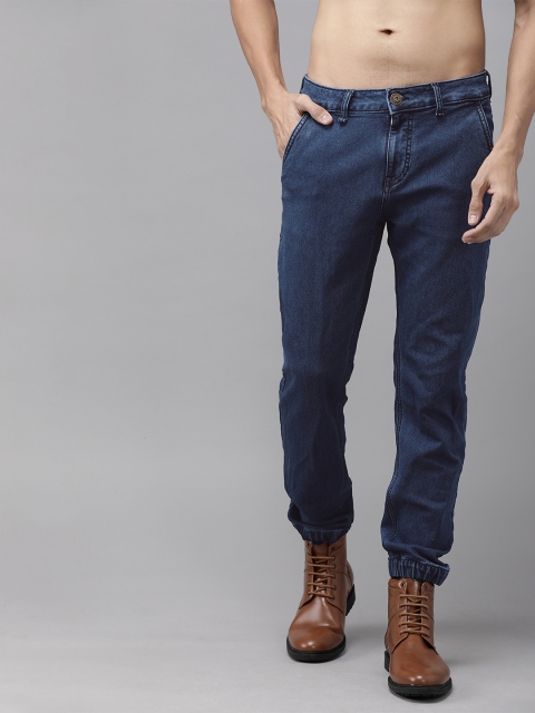 

Roadster Men Blue Jogger Mid-Rise Clean Look Stretchable Jeans