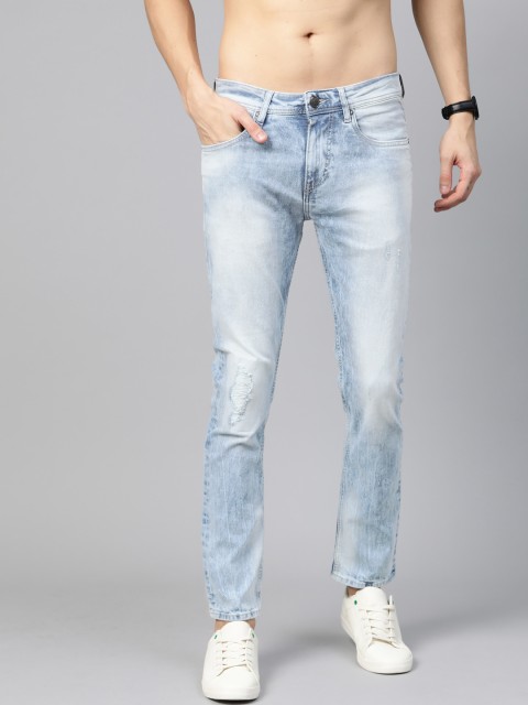 

Roadster Men Blue Skinny Fit Mid-Rise Mildly Distressed Stretchable Jeans
