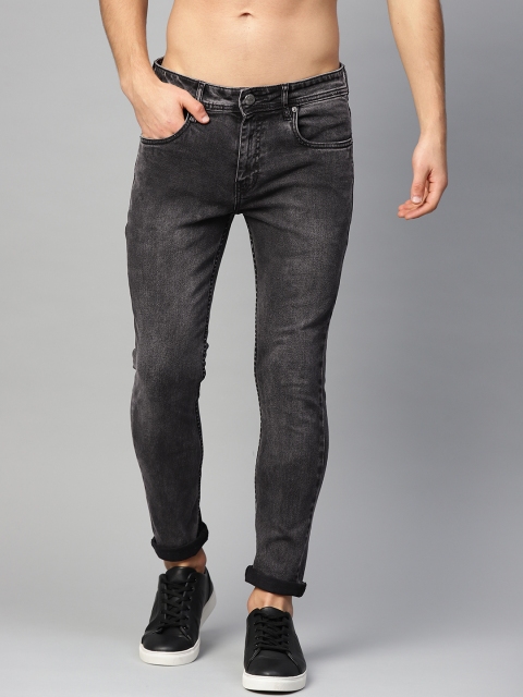 

Roadster Men Charcoal Grey Super Skinny Fit Mid-Rise Clean Look Stretchable Jeans