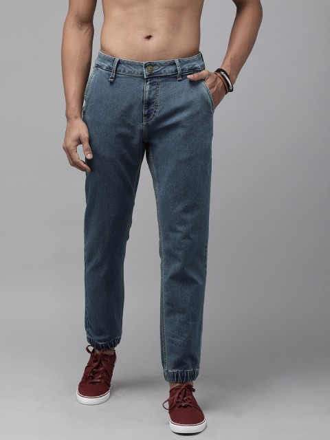

Roadster Men Blue Jogger Mid-Rise Clean Look Stretchable Jeans