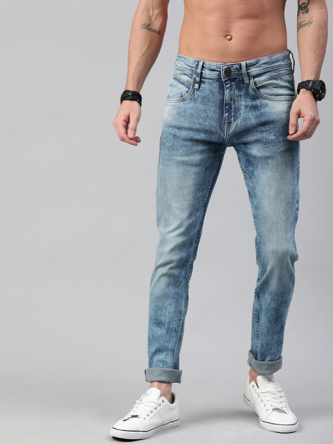 

Roadster Men Blue Skinny Fit Mid-Rise Clean Look Stretchable Jeans