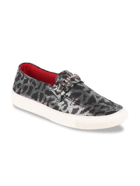 

FAUSTO Women Black Slip-On Sneakers
