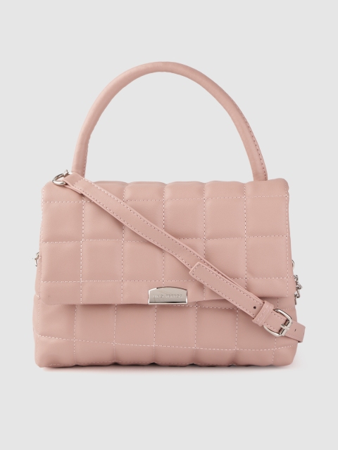 Pink Quilted Satchel