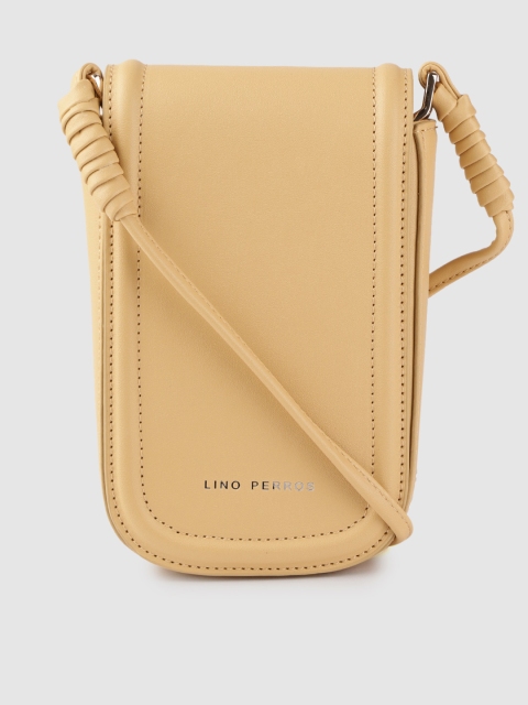 

Lino Perros Womens Beige Solid Sling Bag