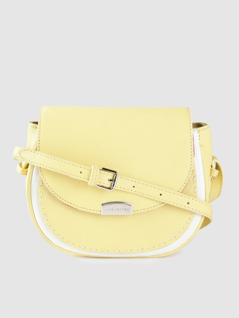 

Lino Perros Yellow Solid Sling Bag