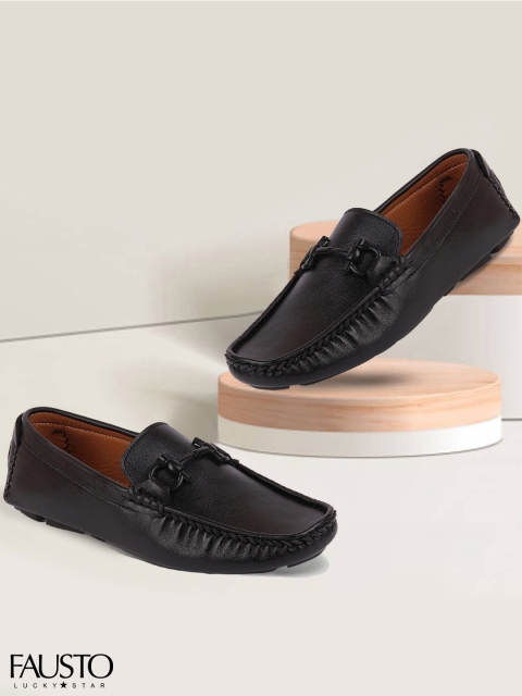 

FAUSTO Men Black Lightweight Loafers